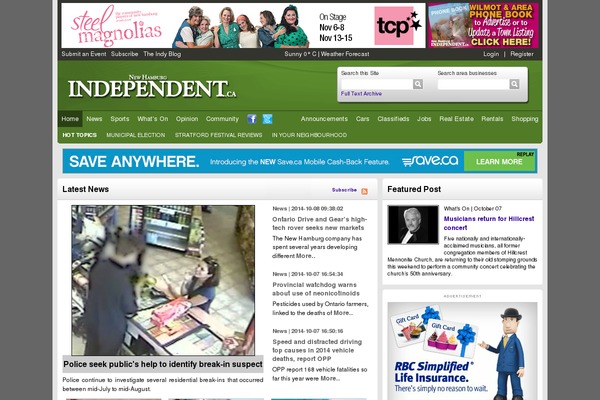 Metroland theme websites examples