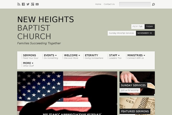 Resurrect theme site design template sample