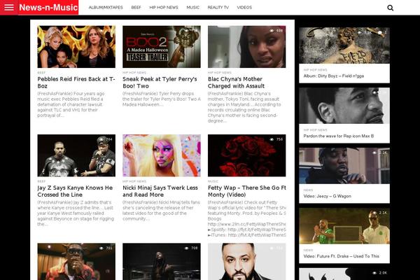 Flex Mag theme site design template sample