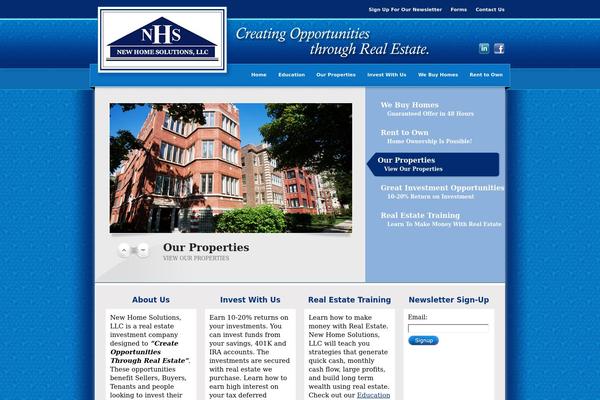Estate theme site design template sample