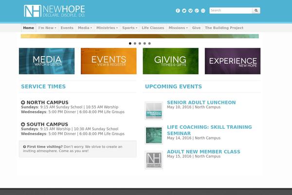 Church-emphasis theme site design template sample