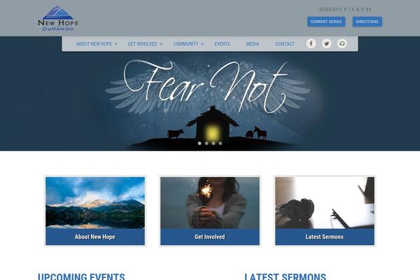 Newhope theme site design template sample