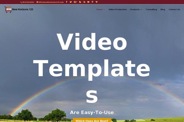 Divi theme site design template sample