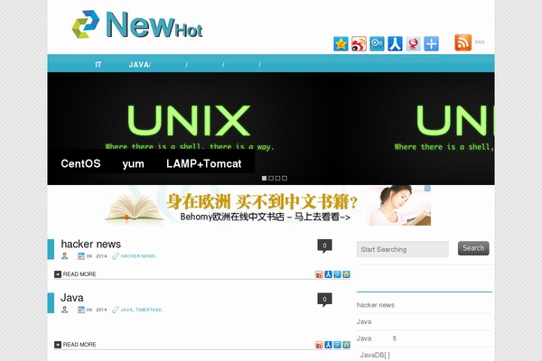 Techblog theme site design template sample