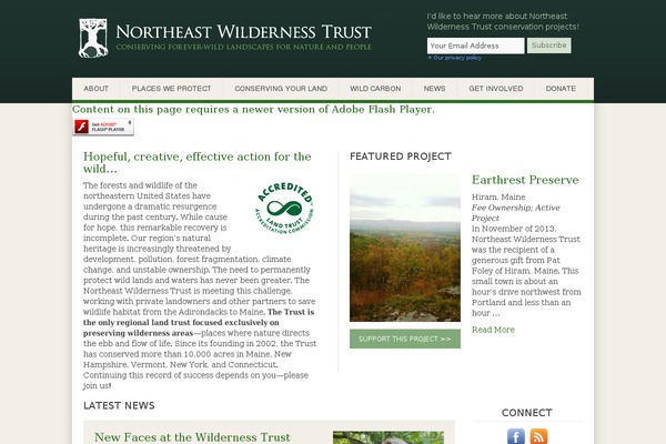 newildernesstrust.org site used Newt