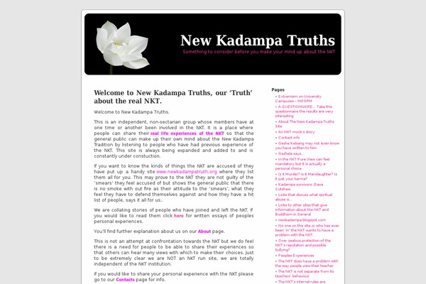 newkadampatruths.org site used Ours