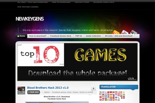 Mystique theme site design template sample