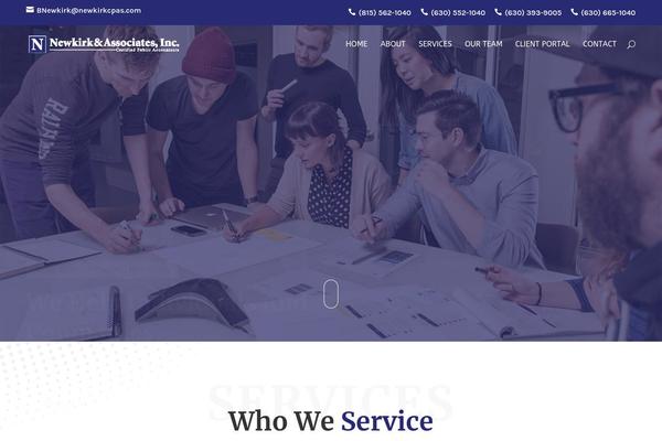 Divi theme site design template sample