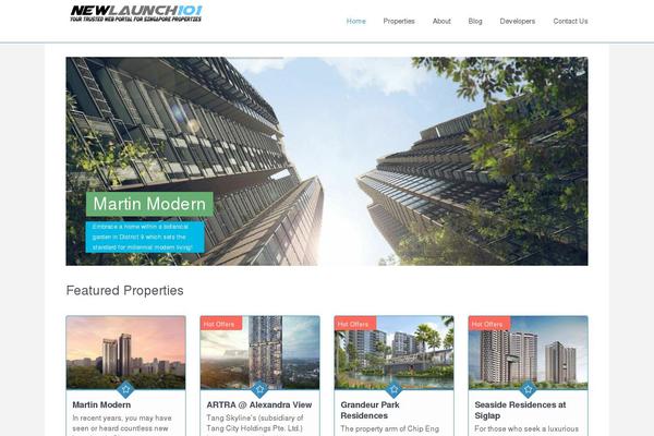 WP Residence theme site design template sample
