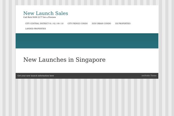 zeeNoble theme site design template sample