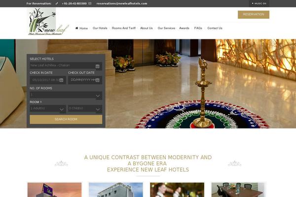 Site using Wp_hotel_booking plugin