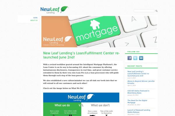 The Blog theme site design template sample