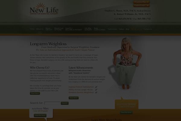Newlife theme site design template sample
