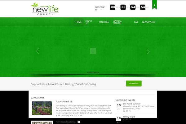 Churchope theme site design template sample