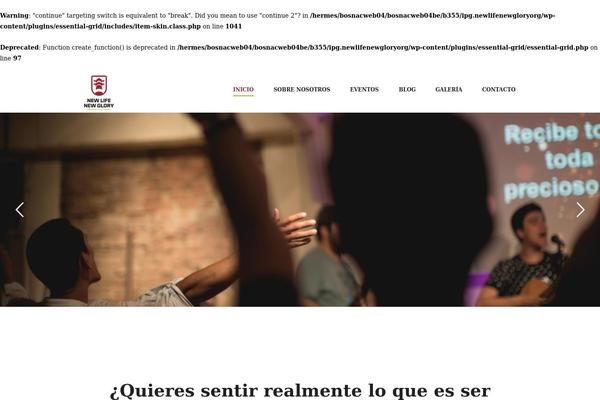 Site using Content_timeline plugin