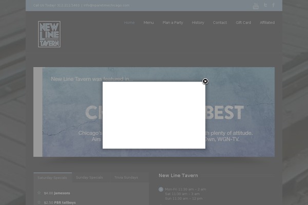 Dine & Drink theme site design template sample