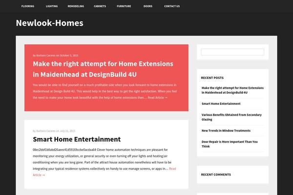 Candour theme site design template sample