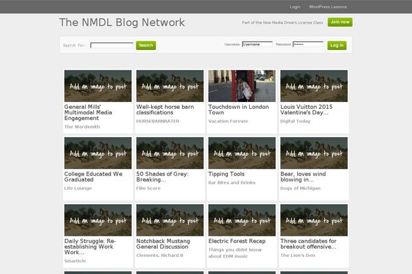Network theme site design template sample