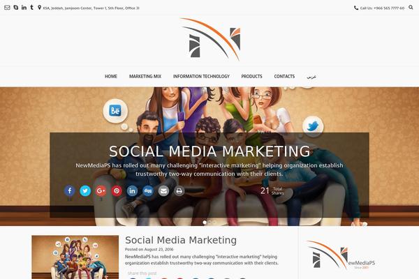 Enigma theme site design template sample