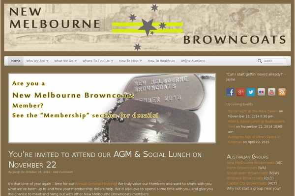PageLines theme site design template sample