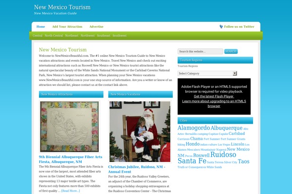 Serenity theme site design template sample