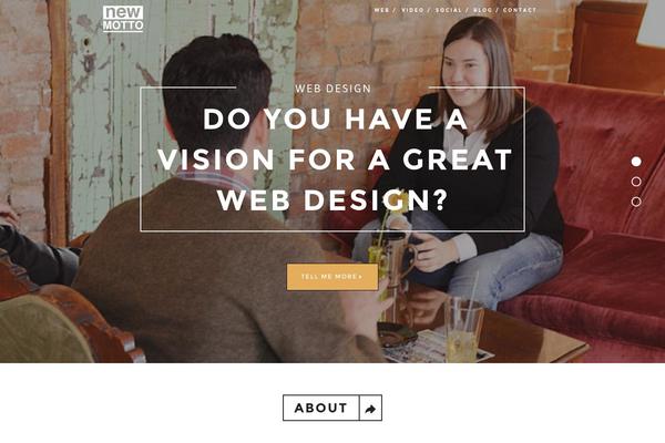Haven theme site design template sample