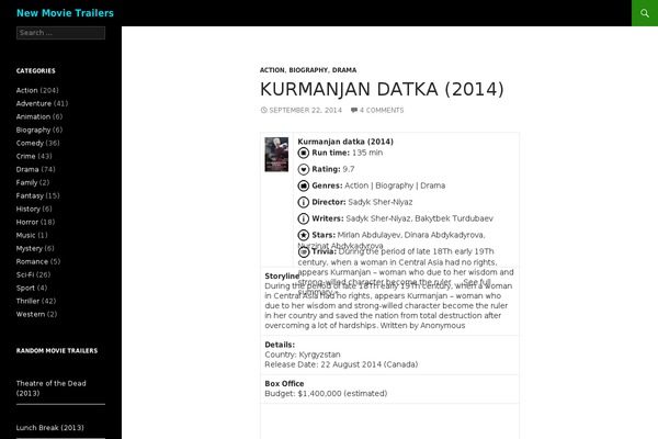 Site using Imdbimporter plugin