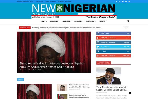 newnigeriannewspaper.com site used Newspaper