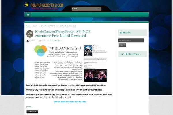 Bellissima theme site design template sample