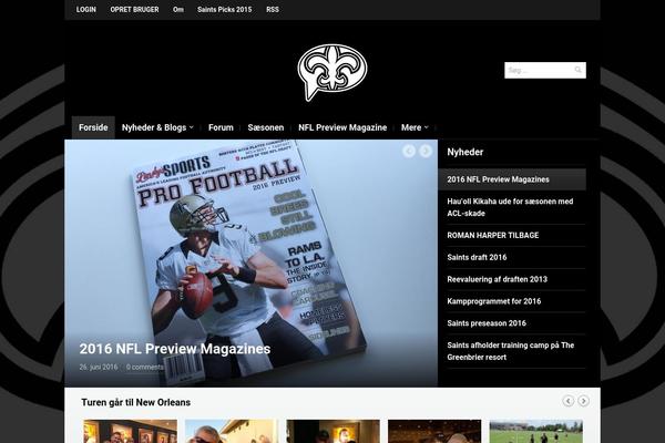 Magazinum theme site design template sample