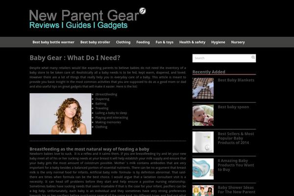Discover theme site design template sample