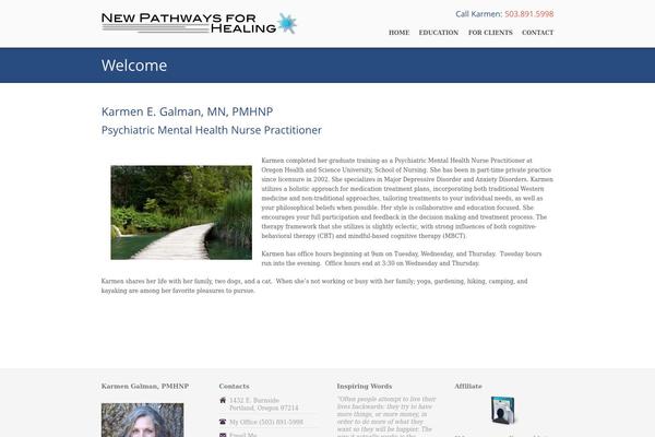 Care theme site design template sample