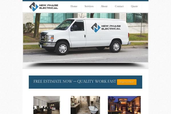 Wrings theme site design template sample