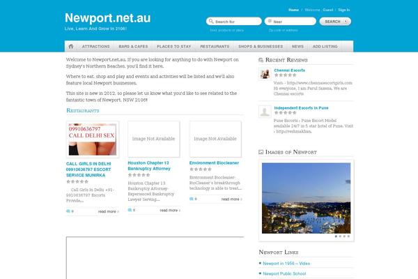 Geo Places v3 theme site design template sample