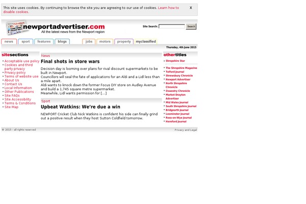 Site using Contactforms plugin