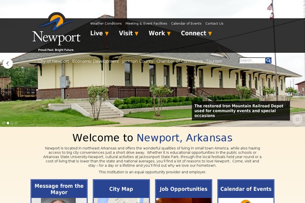 Newport theme site design template sample