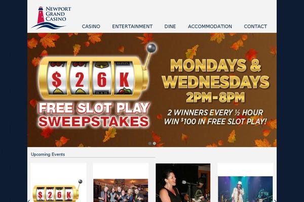 newportgrand.com site used Newportgrand