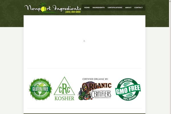Newport theme site design template sample