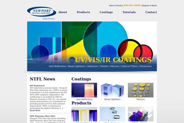 Newport theme site design template sample