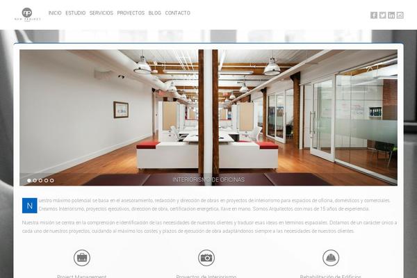 Modernist theme site design template sample