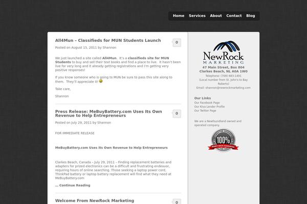 Side Blog theme site design template sample