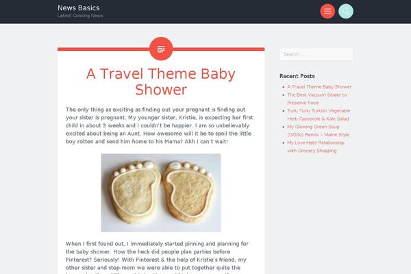 Sorbet theme site design template sample