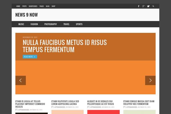 PRESSO theme site design template sample