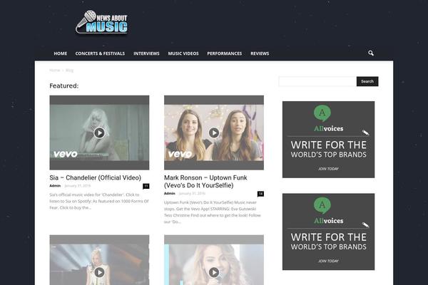 Newspaper theme site design template sample