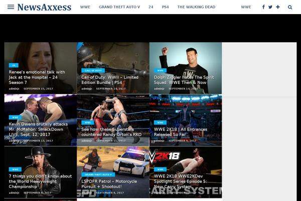 Top News theme site design template sample