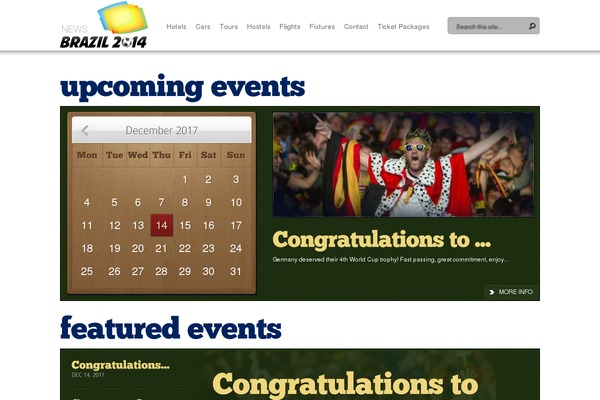 Event theme site design template sample