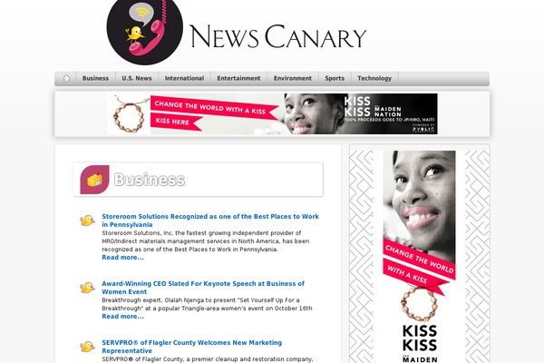 Site using Guardian News Headlines plugin