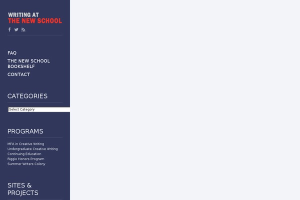 newschoolwriting.org site used Tns-blogs