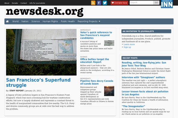 Largo theme site design template sample