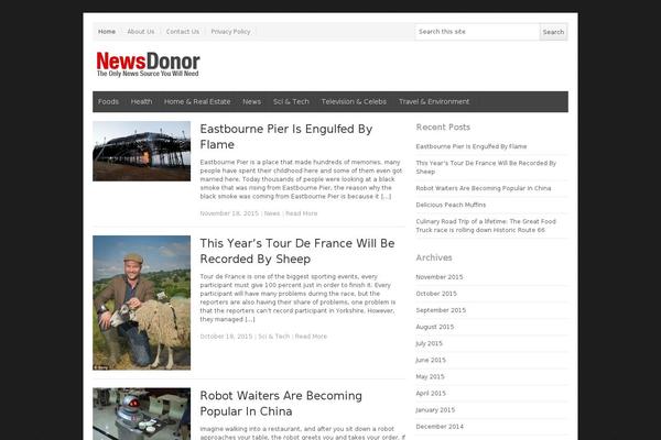 NewsPlus theme site design template sample